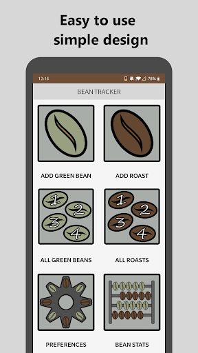 Android application Bean Tracker - Coffee Roasting screenshort