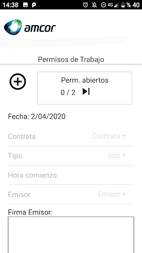 Permisos Amcor Screen 3