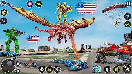 Monster Truck Robot Car Game