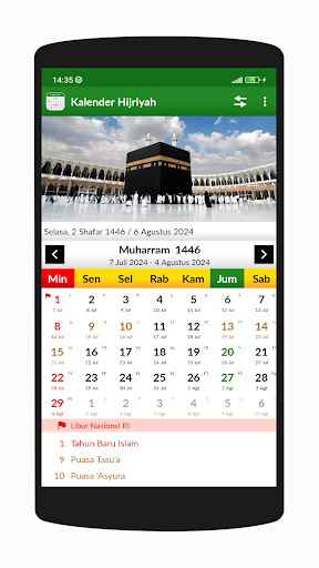 Kalender Hijriyah 1446 Screenshot