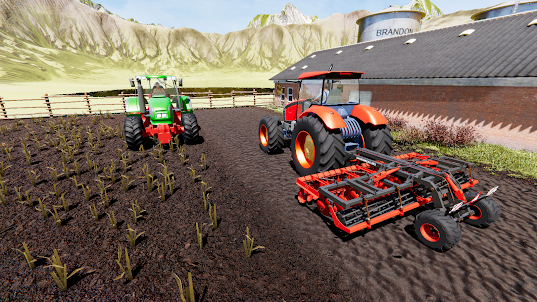 Farm Tractor Driving Farm Game