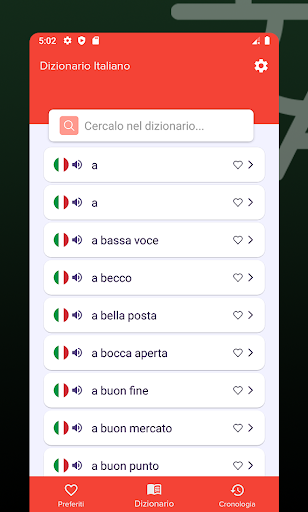 Dizionario Italiano Screen 2