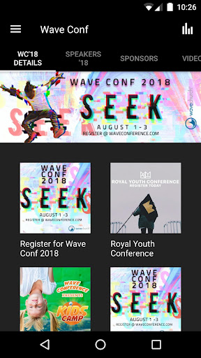 Android application Wave Conference screenshort
