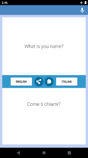 Android application English-Italian Translator screenshort