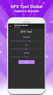 Wolf Game Booster & GFX Tool Screenshot