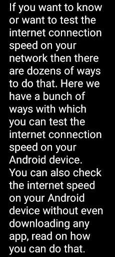 How To Check Internet Speed