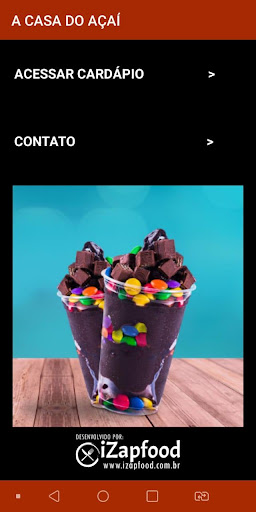 Android application A Casa do Açaí screenshort