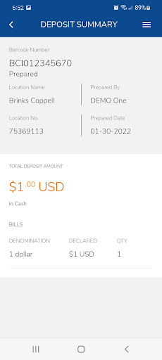 Brinks 24SEVEN Screen 3