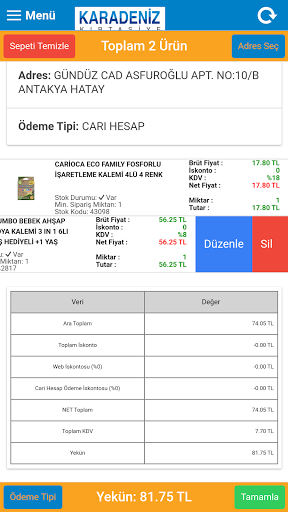 Karadeniz B2B Screen 3