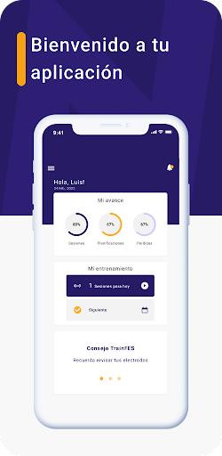Android application TRAINFES rehab screenshort