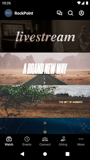 Android application RockPoint Church Chattanooga screenshort