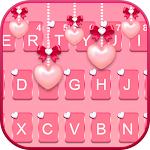 Cover Image of Download Pink Heart Pearls Theme  APK