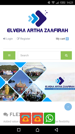 Android application Elveka Tour DMC Indonesia screenshort