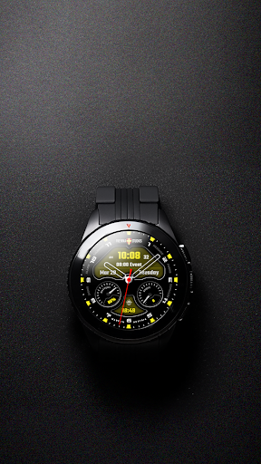 Android application Black White Simple Analog VS03 screenshort