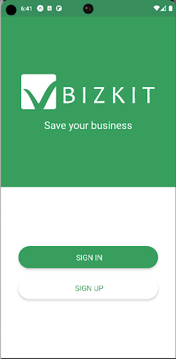 Android application Bizkit Pos screenshort