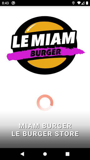 Android application LE MIAM BURGER screenshort