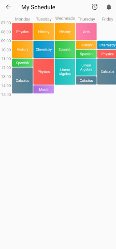 Student planner Screen 3