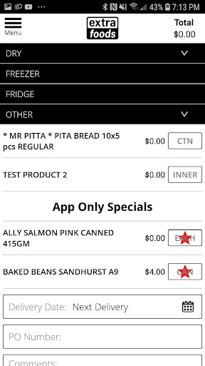 Extra Foods Screen 3
