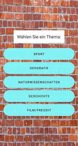 Android application Quizenzwert screenshort