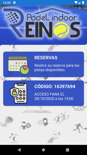 Android application Reinos Padel screenshort