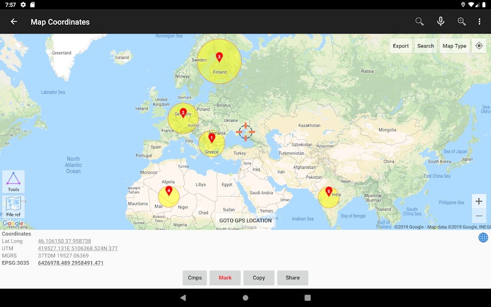 Captura de Pantalla 10 UTM Geo Map android