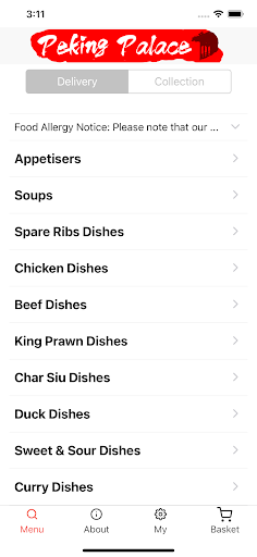 Android application Peking Palace screenshort