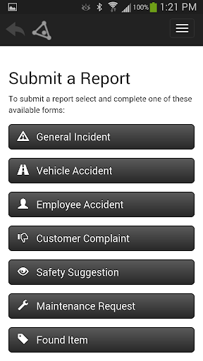 Android application CIP Reporting Mobile screenshort
