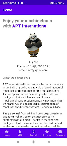 Android application CNC milling machines screenshort