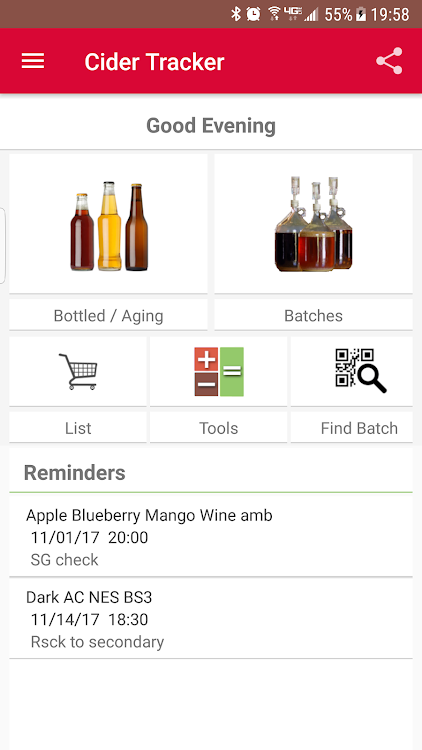 Cider / Wine Tracker (Home Bre - 1.45 - (Android)