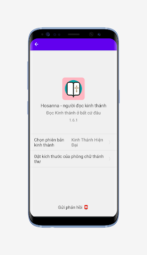 Android application Hosanna - người đọc kinh thánh screenshort