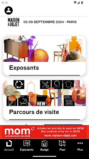 Android application Maison&Objet screenshort