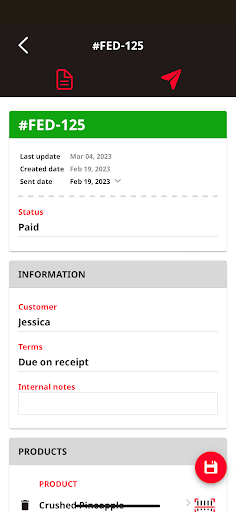 Invoice Maker - Janus Screen 3