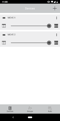 Android application MOVE motorize blinds & shades screenshort