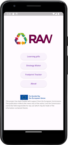 Android application Circular Economy Awareness App screenshort