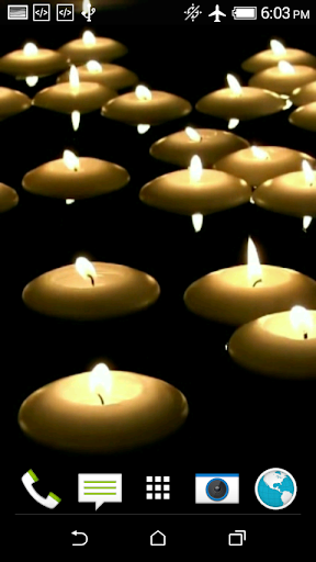 Candles On The Water Video LWP Screen 2