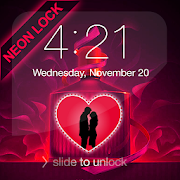 Valentine Neon Lock Screen