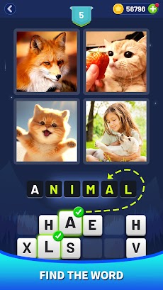 4 Pics Puzzles: guess wordのおすすめ画像2