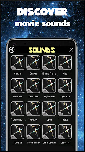 Audio effects of laser swords Screen 2
