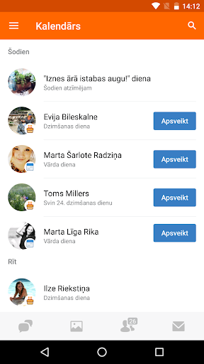 Screenshot of Draugiem