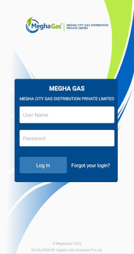 Android application MeghaGas Employee screenshort