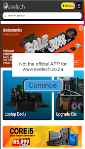 Not official Evetech app