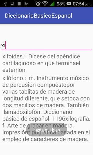 Diccionario Screen 2