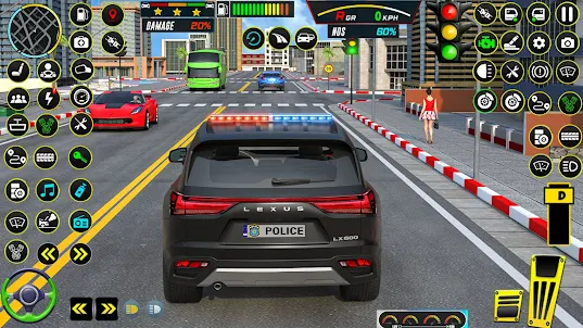 Police Driving School Games 3D