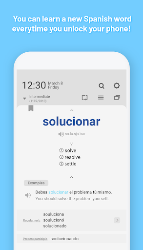 WordBit Spanish (for English) Screen 2