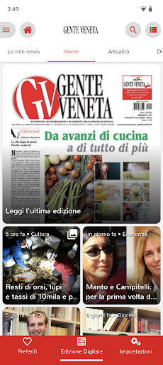 Android application Gente Veneta Digitale screenshort