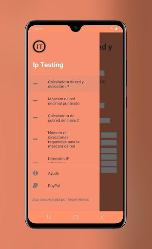 Android application Ip Testing screenshort