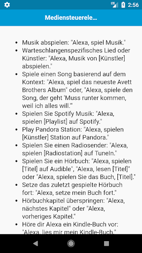 Befehle für Amazon Echo Screen 2
