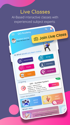 Android application QLS Student screenshort