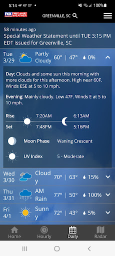 FOX Carolina Weather screenshot