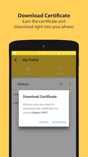 Android application AdeptLearning Enterprise screenshort
